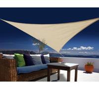 JardiDéco Voile d'ombrage triangulaire Austral 5 x 5 x 5 m Sable