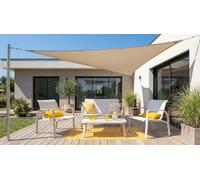 Voile d'ombrage triangulaire - Austral - sable 5 x 5 x 5 m - protection UV 90 %