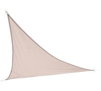 Voile d'ombrage triangulaire beige – Dimensions 360x360x360 cm en polyester 160g/m²