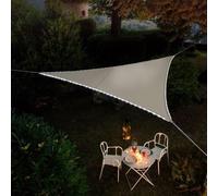 Voile d'ombrage triangulaire bordure LED 3,60 m Night & Day Jardiline - Taupe
