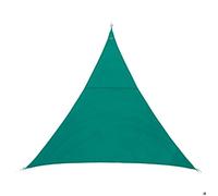 Voile d'ombrage triangulaire ""Curacao"" émeraude 2x2x2m en polyester - Hespéride