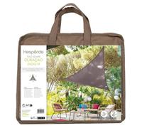 Hespéride – Toile solaire triangulaire Curacao – 2 x 2 x 2 m – Tissu déperlant – Taupe