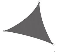 Voile d'ombrage triangulaire étanche 3,6x3,6x3,6m PS9, Anthracite