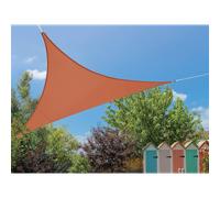 Jardiline Voile d'ombrage triangulaire Flex extensible 3,60 m Polyester + élasthane Camel