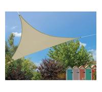 Jardiline Voile d'ombrage triangulaire Flex 3,60 x 3,60 x 3,60 m – Polyester/Élasthane – Ivoire