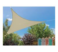 Voile d'ombrage triangulaire flex 3,60 x 3,60 x 3,60 m - ivoire - jardiline