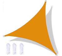 Voile d'ombrage triangulaire imperméable de 3,5 x 3,5 m pour jardin, terrasse, camping - Protection UV résistante aux intempéries, idéal pour la détente dans le jardin