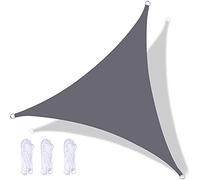 Voile d'ombrage triangulaire imperméable de 3,5 x 3,5 m - Résistant aux intempéries - Pour terrasse, camping et détente dans le jardin