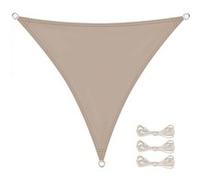 Voile d'ombrage triangulaire imperméable et anti-UV - 3 x 3 x 3 m - Taupe - Linxor Taupe G