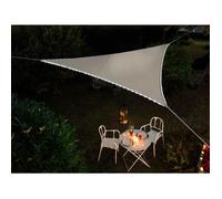 Voile d'ombrage triangulaire bordure LED 3,60 m Night & Day Jardiline - Taupe