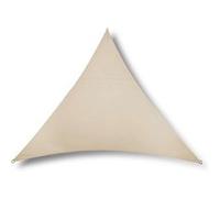 Jardiline Voile d'ombrage triangulaire RIVAGE – 5 m de côté Grège – Qualité Premium
