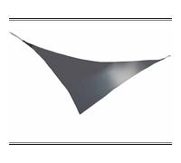 Voile d'ombrage triangulaire serenity 3,60 x 3,60 x 3,60 m - ardoise - jardiline
