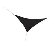 Voile d'ombrage triangulaire serenity 3,60 x 3,60 x 3,60 m - noir - jardiline
