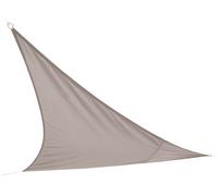 Voile d'ombrage triangulaire taupe – Dimensions 360x360x360 cm en polyester 160g/m²
