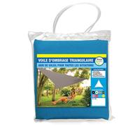 Voile d'ombrage triangulaire - TERRE JARDIN - Bleu - Polyester - Décoratif - Garantie 2 ans - Poids 1.8 kg