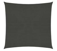 vidaXL Voile d'ombrage 160 g/m² HDPE Carré 4x4 m Anthracite