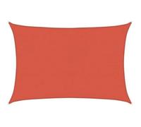 vidaXL Voile d'ombrage 160 g/m² rouge terracotta 4x5 m HDPE