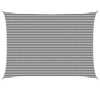 Voile d'ombrage vidaXL, 5 x 8 m, en HDPE, rectangulaire, anthracite et blanc