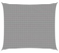Voile d'ombrage vidaXL, 6 x 7 mètres, rectangulaire, en HDPE, anthracite et blanc