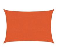 vidaXL Voile d'ombrage solaire anti-UV 160 g/m² 2 x 2,5 m Orange PEHD