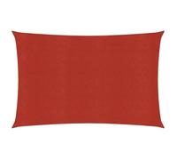 Zonnezeil 160 g/mÂ² 2x4,5 m HDPE rood311615