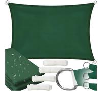 Voile d'ombrage Voile d'ombrage étanche vert jardin 6x3 m