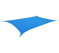 Voile d'ombrage - Voile d'ombrage rectangulaire - HDPE - Pour terrasse, jardin, véranda - Pour l'extérieur - Bleu
