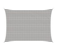 vidaXL Voile d'ombre Moderne 3,5 x 4,5 m HDPE Gris clair et blanc – Pare-soleil