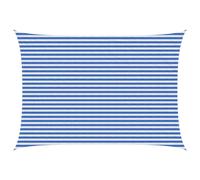 Bestway Voile d'ombre Rectangulaire 3,5 x 5 m HDPE bleu et blanc