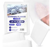 Voile Hivernage Plante Exterieur Tissu Non Tissé Plantes Hiver 1,6 x 10m Blanc Gel Récoltes 50g Croissance UV Légumes Bâche Jardin Potager Contre Le Froid Protection Anti-Gelées