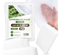 Voile Horticole Protection des Plantes 1,6 x 20m Semis 17g Blanc Couverture Accélérateur de Croissance Récoltes UV Plates-Bandes Légumes Bâche Jardin Anti Insecte Potager