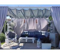 Voile imperméable extensible 1,5 x 4 m, beige