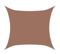 Voile imperméable Recle e Sail 3 x 4 m - Blocage UV pour jardin, terrasse, balcon, pera - Couleur unie Sun e avec cordes gratuites (marron)
