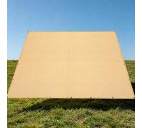 Voile Ombrage 2.4 x 2.4 m Vent et Perméable à l'eau Filet D'Intimité Résistant pour Jardin, Terrasse, Balcon, Camping, Pergola, Couleur Crème