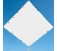 Voile Ombrage 317 x 317 cm Respirant Filet D’Ombrage Rectangulaire Résistant pour La Couverture Végétale Serre Pergola Jardin Abri D'Auto Pet House Lawn Patio, Blanc