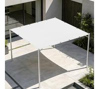 Voile Ombrage 75 x 550 cm Protection Solaire Filet d'ombrage avec Œillets pour La Couverture Végétale Serre Pergola Jardin Abri D'Auto Pet House Lawn Patio, Blanc