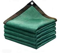 Voile Ombrage 80% HDPE Toile Solaire Haute Résistance UV avec Œillets Anti-Déchirure Anti-Chaleur pour Pergola Patio Abri Voiture Piscine Respirant Durable(Dark Green,5x7m/16.4x23.0ft)