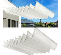Voile Ombrage 95x200cm Protection UV 98%, Indéchirable Protection Solaire Voile Ombrage Tailles Personnalisables, avec Cordes Fixes pour Jardins Terrasse Pergola, Blanc