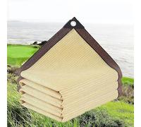 Voile Ombrage,HDPE Toile D'Ombrage Pergola Serres Filet D'ombrage,Protection Rayons 80-95% UV Filet D'ombrage,pour La Couverture VéGéTale/Jardin/Voitures/Terrasse/Camping,Beige,3x5m