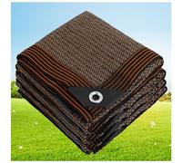 Voile Ombrage,HDPE Toile D'ombrage Pergola Serres Filet D'ombrage,Protection Rayons 80-95% UV Filet D'ombrage,pour La Couverture VéGéTale/Jardin/Voitures/Terrasse/Camping,Marron,7x7m