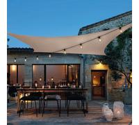 Linxor - Voile d'ombrage rectangulaire pour terrasse, Jardin, Toile imperméable et résistant UV - Plusieurs Tailles et Coloris