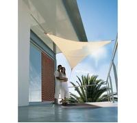 Jardiline Voile d'ombrage triangulaire Serenity VS555 - 5x5x5 m polyester anti-UV - Sable