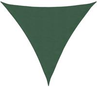 Voile parasol tissu oxford triangulaire 5x5x5 m vert foncé