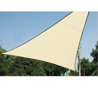 Voile Solaire Perm,able - Triangle - 5 X 5 X 5 M - Couleur : Champagne
