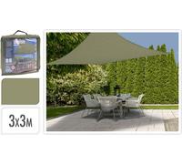 Voile solaire rectangulaire 3 x 3 m, bleu acier