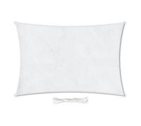 voile solaire rectangulaire 3x4 m avec anneaux de fixation polyester perméable à l'air