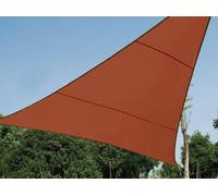 Voile Solaire Triangle Terracotta Protection Uv élégante 5m - Perel