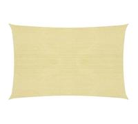 Voile toile d'ombrage parasol 160 g/m² PEHD 2,5 x 4 m beige 02_0008955