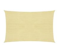 Voile Toile D'ombrage Parasol 160 G/M² Pehd 2,5 X 4 M Beige Helloshop26 02_0008955 Multicolore