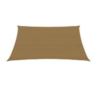 Voile toile d'ombrage parasol 160 g/m² taupe 2,5 x 4 m PEHD 02_0009298